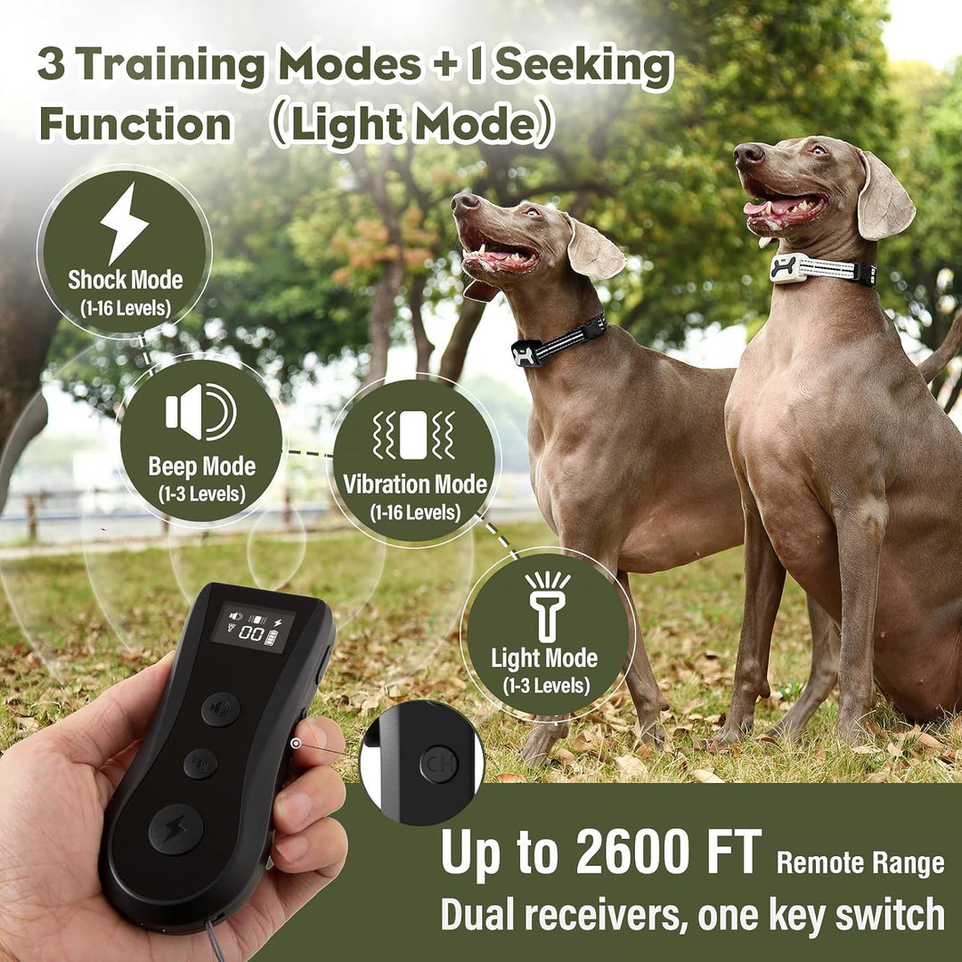 [Big Sale 50% off] Electric Dog Training Collar with Remote 2 Pack